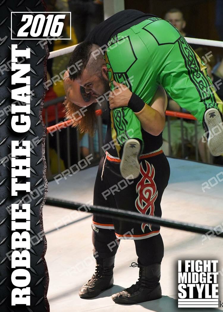 GiantRAA's tweet photo. On sale starting tonight at @theNCWtweets Rob the Giant trading cards set #merch #tradingcards #prowrestling #gimmicktable https://t.co/aEg8FAyxEK