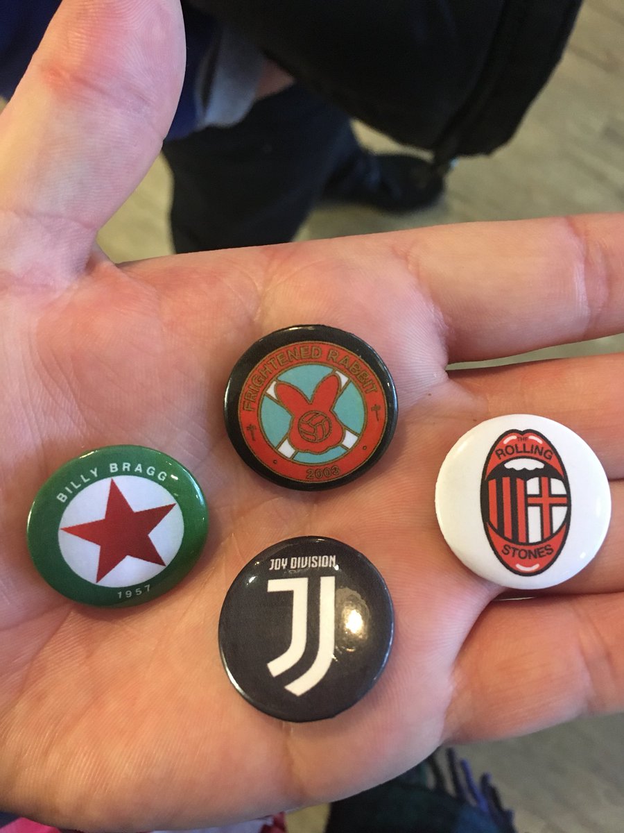 Called by the National Football Museum to check out the @_Bands_FC exhibition, well worth it and some decent badges! #frightenedrabbit #joydivision #billybragg #RollingStones