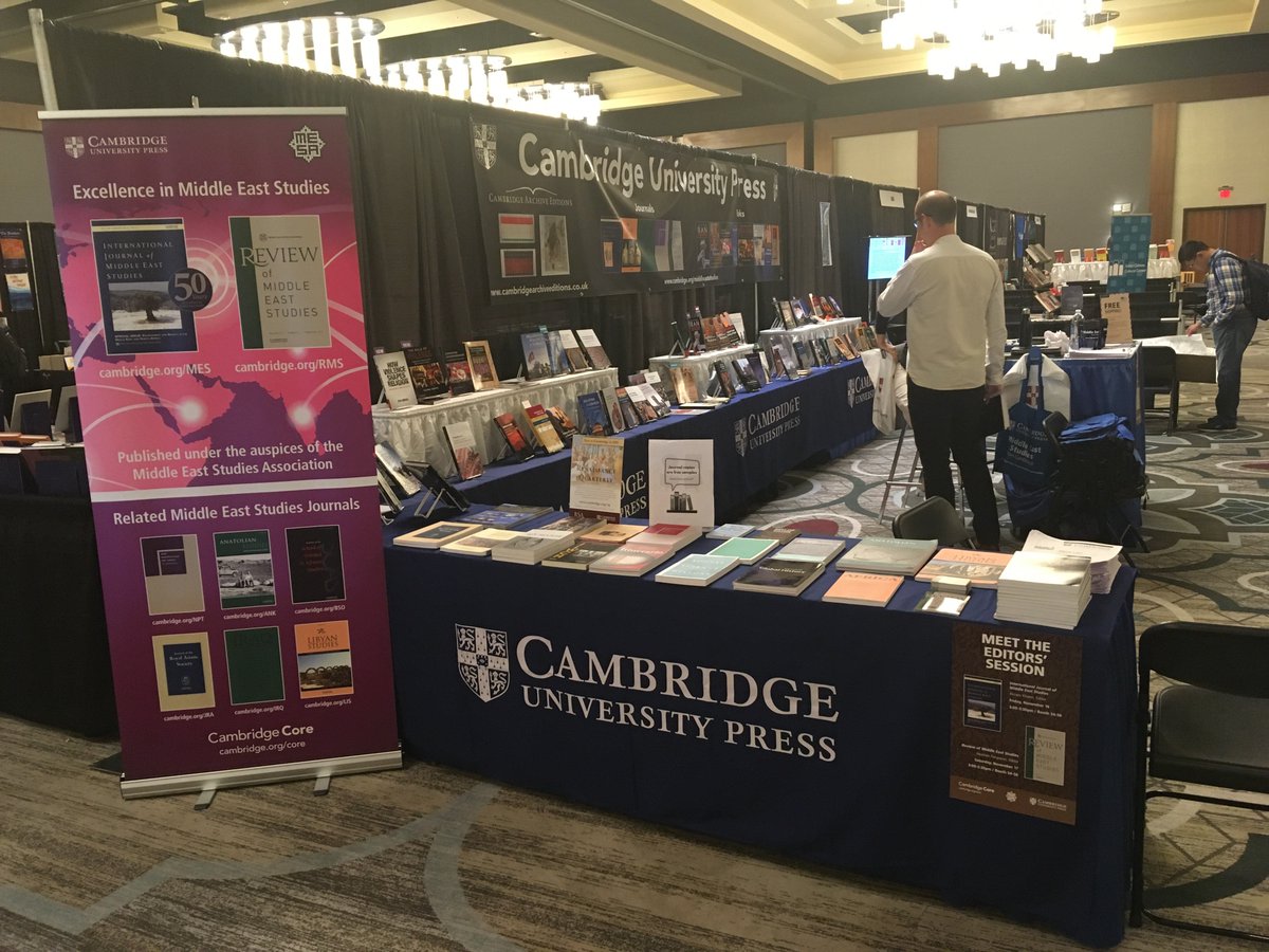 cambUP_History's tweet photo. Visit Cambridge Booth 54-56 to get 20% discount, meet our staff, browse the latest books and journals issues, grab one of our IJMES 50th Anniversary backpacks, Cambridge branded MES goodie bags, free journal samples, and bring your questions & ideas. #MESA2018. See you soon! https://t.co/5jhsAVZ09T