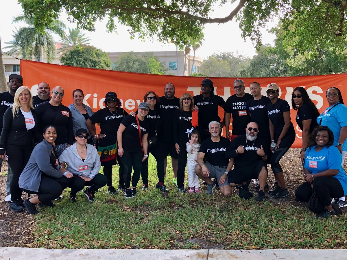 Kidney Walk - Miami - One Team - Tuggle Nation strong! ⁦@anthonyetuggle⁩ ⁦@RickyPaulaATT⁩ ⁦@teamPEREZMIA14⁩