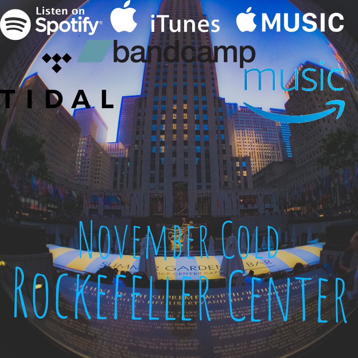 NovemberCold_'s tweet image. our first single, Rockefeller Center is now available on all streaming services, please give it a listen. 💜