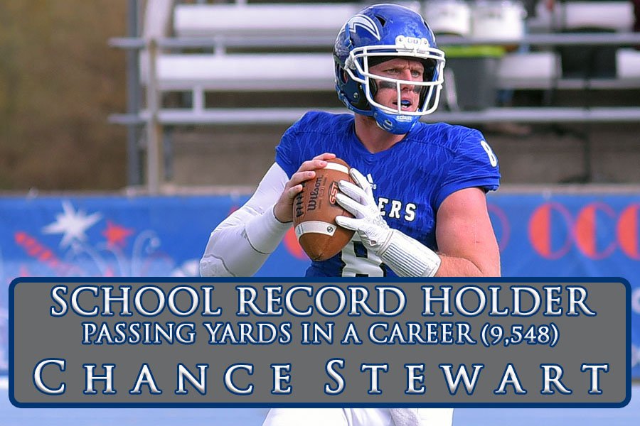 HCChargers's tweet image. Congratulations to senior QB Chance Stewart, who just became Hillsdale's all-time leader in career passing yards!