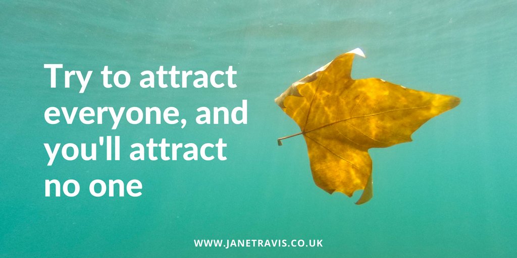 🤔Do you know who you are trying to attract to your private practice? #Therapist #PrivatePractice #CounsellorTips #TherapistTips  janetravis.co.uk/niche-counsell…