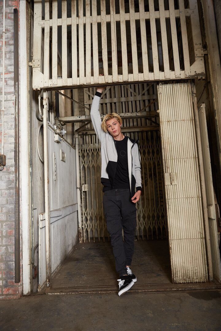 cloakbrand's tweet photo. We don’t want to brag but… Our full-zip, color blocked grey and black hoodie is low-key sophisticated but it’s also straight up comfortable! It's one of our best sellers for a reason... #CloakForGood https://t.co/Ulxbxqpo3A