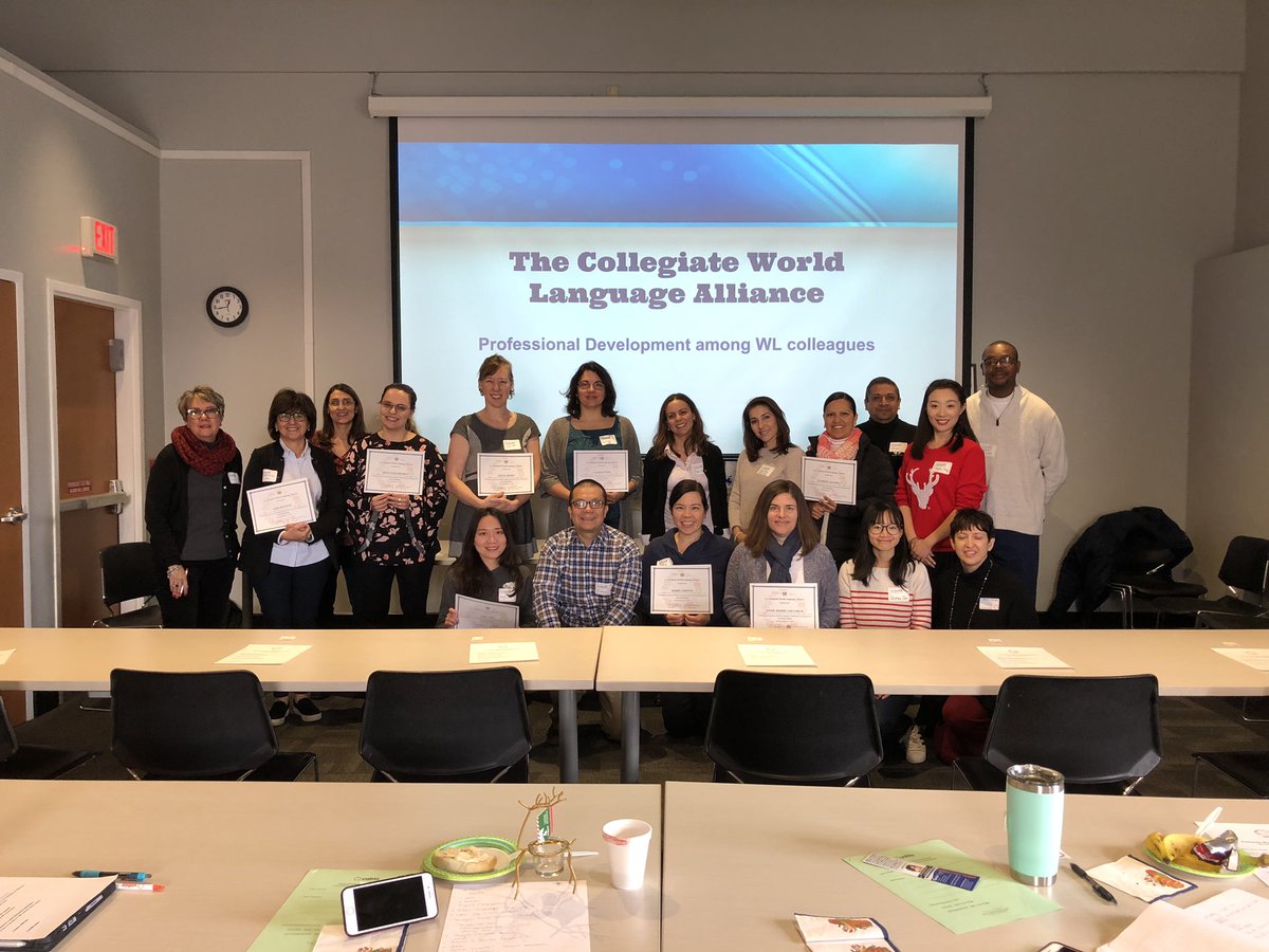 C_W_L_A's tweet photo. Another successful Collegiate World Language Alliance in the books.  Thank you to today’s presenters @PilarDCGomez @grishkin69 and @TracyERucker #langchat @DiegoOjeda66 @Collegiate1915 @KWLAonline https://t.co/loEwk7JwuA