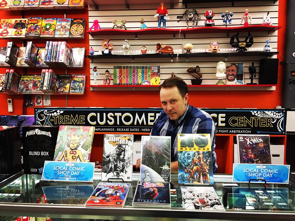 VaultOfMidnight's tweet photo. You can travel around the world, you can walk 100 miles, and we’ll still be here for you, happy to be your Local Comic Shop. Happy #localcomicshopday ! #lcsd2018 #lcs #ncbd #comics https://t.co/AGekISMrnp