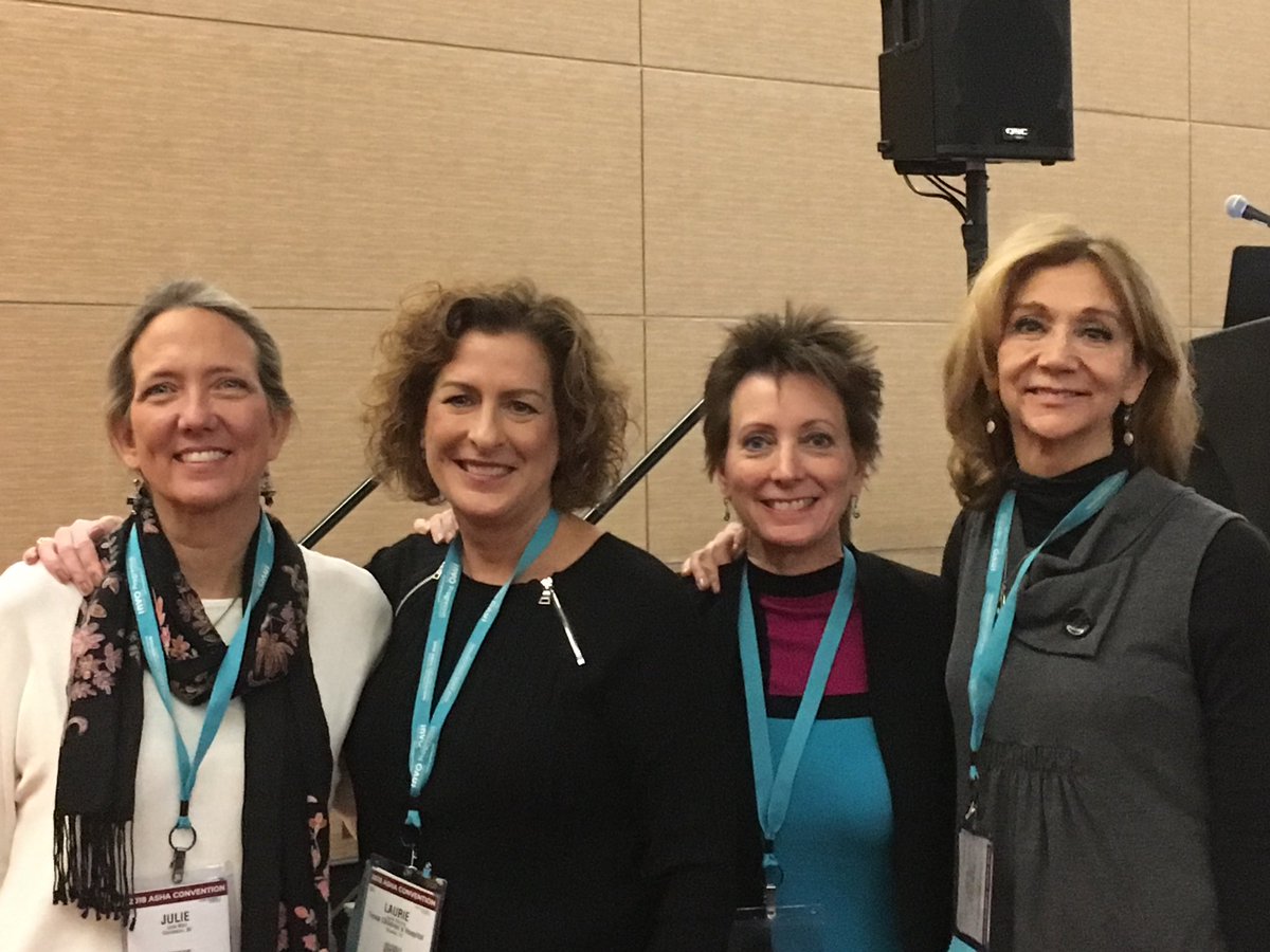 SpeechBabe's tweet photo. An honor to present again with these ladies #ASHA2018 https://t.co/PpPAw07kv8