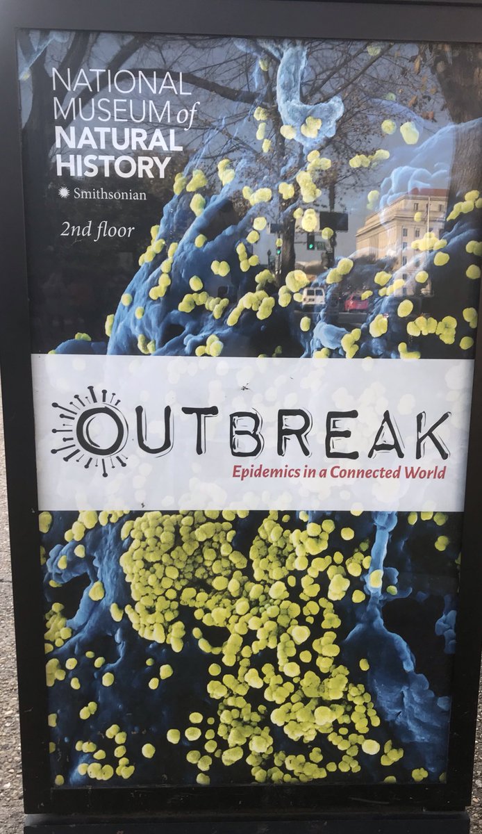 CarolynMcC's tweet image. Waiting outside the Museum of Natural History with @TribLaPrade to see this exhibit. I love virology and the science of epidemics. #complexadaptivesystems