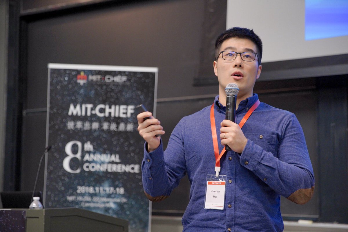 chiefmit's tweet photo. Fireside chat | Liulishuo 
Zheren Hu, representing LAXI Inc. (Liulishuo), speaks of the languages possibilities in AI industry, emphasizing on how to use technology to intelligentize the education. https://t.co/k6XqIEKWbH