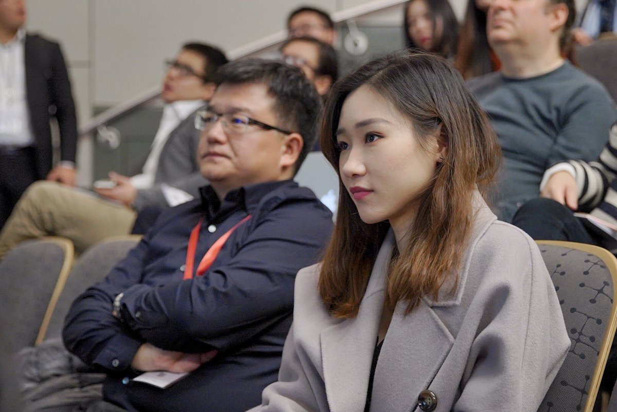 chiefmit's tweet photo. Fireside chat | Liulishuo 
Zheren Hu, representing LAXI Inc. (Liulishuo), speaks of the languages possibilities in AI industry, emphasizing on how to use technology to intelligentize the education. https://t.co/k6XqIEKWbH