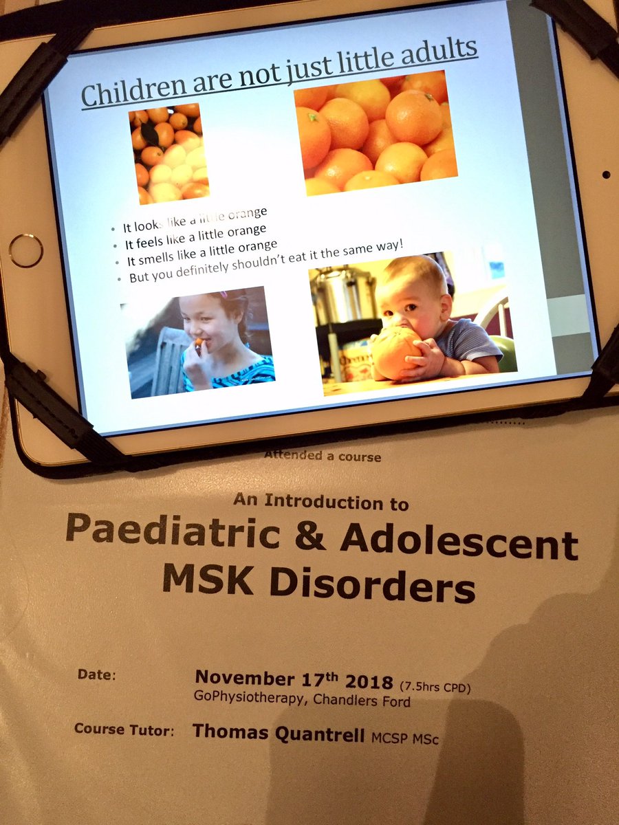 SashaWoodPT's tweet photo. Lots of food for thought at today’s course! 💪🏼👶🏼 @heseminars #paediatricmsk #mskphysio https://t.co/5flulmjKtp