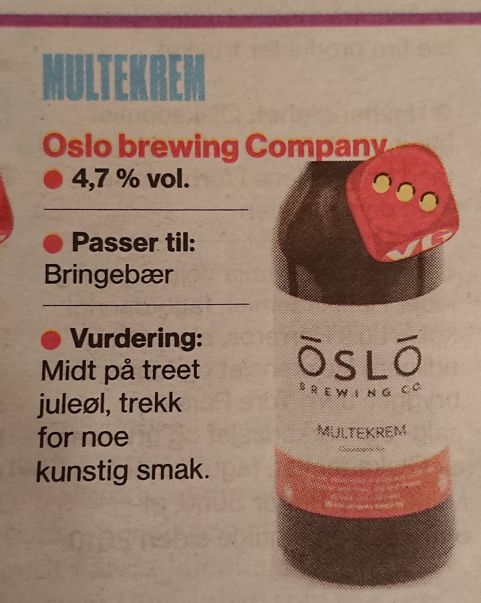 engavinner1's tweet photo. Passer til bringebær?
Perfekt til jul med andre ord.
Ingen tid på året jeg spiser så mye bringebær som i desember.
#vgtest #juleøl https://t.co/Ou8pUok2Wg