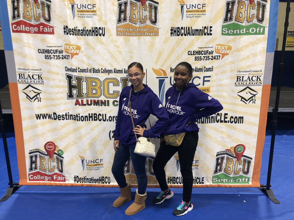 carrie_woodard_'s tweet photo. As a college & career counselor, I could not be more passionate about early college exposure. My students had a wonderful time on Saturday at the #DestinationHBCU #CLEHBCUFair in Ohio. Two of my juniors completed the @CommonBlkCollAp! #UNCFCLE #schoolcounseling #collegeconsulting https://t.co/lUbxQx6Yfs