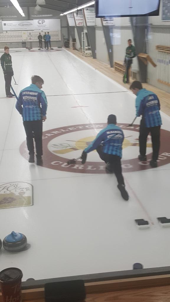 TeamMcNamara_'s tweet photo. Game 2 of @CurlON_ U-21 qualifier against Team Hahn. #curling #Need2Win @rcncurling @rideaucurling https://t.co/umNEeqWIdm