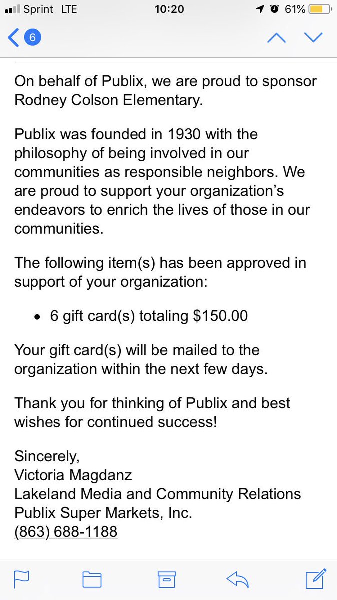 mrs_a_good's tweet photo. Thank you @Publix for your amazing support in the classroom! #needsfirst #TeacherLife https://t.co/xIIAJJ871W