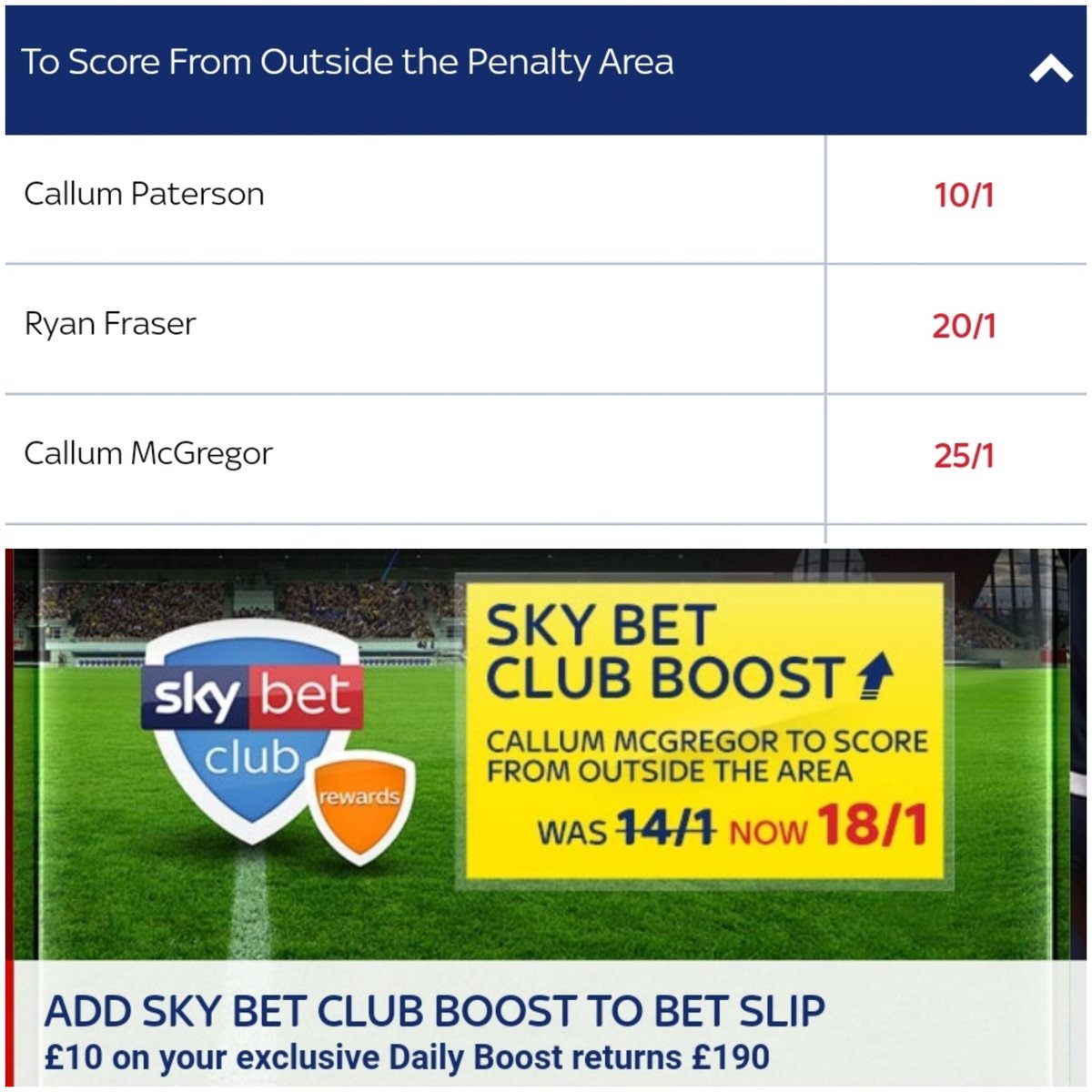 eyebaws's tweet photo. @SkyBet bit dodgy!!! https://t.co/P4TcnPooLH