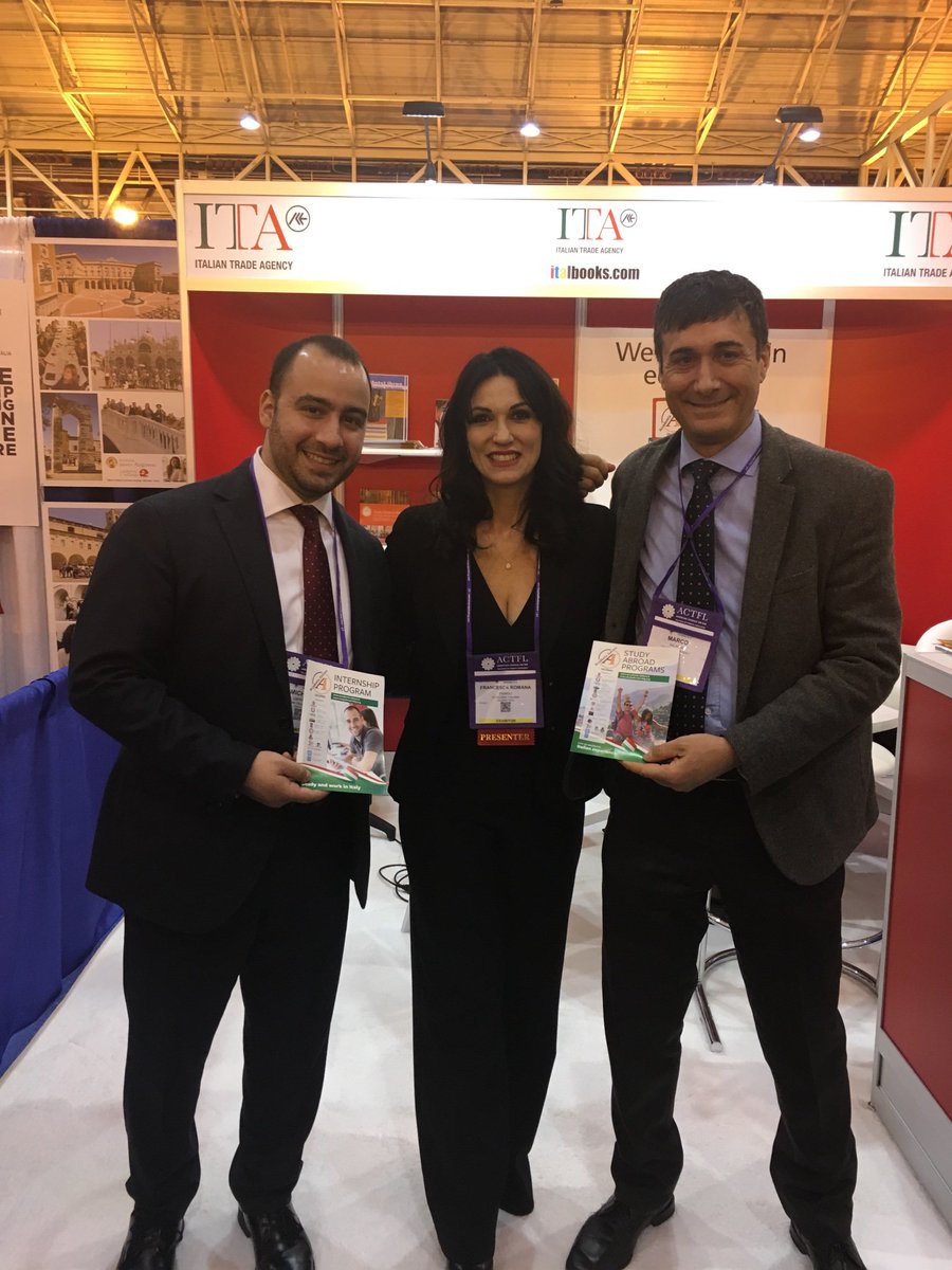 Italbooks's tweet photo. #ACTFL18 visitors! Don’t forget to visit @AccademiaItal booth to learn more about #italian #studyabroad opportunities in #salerno #italy https://t.co/XVnos8HU9c