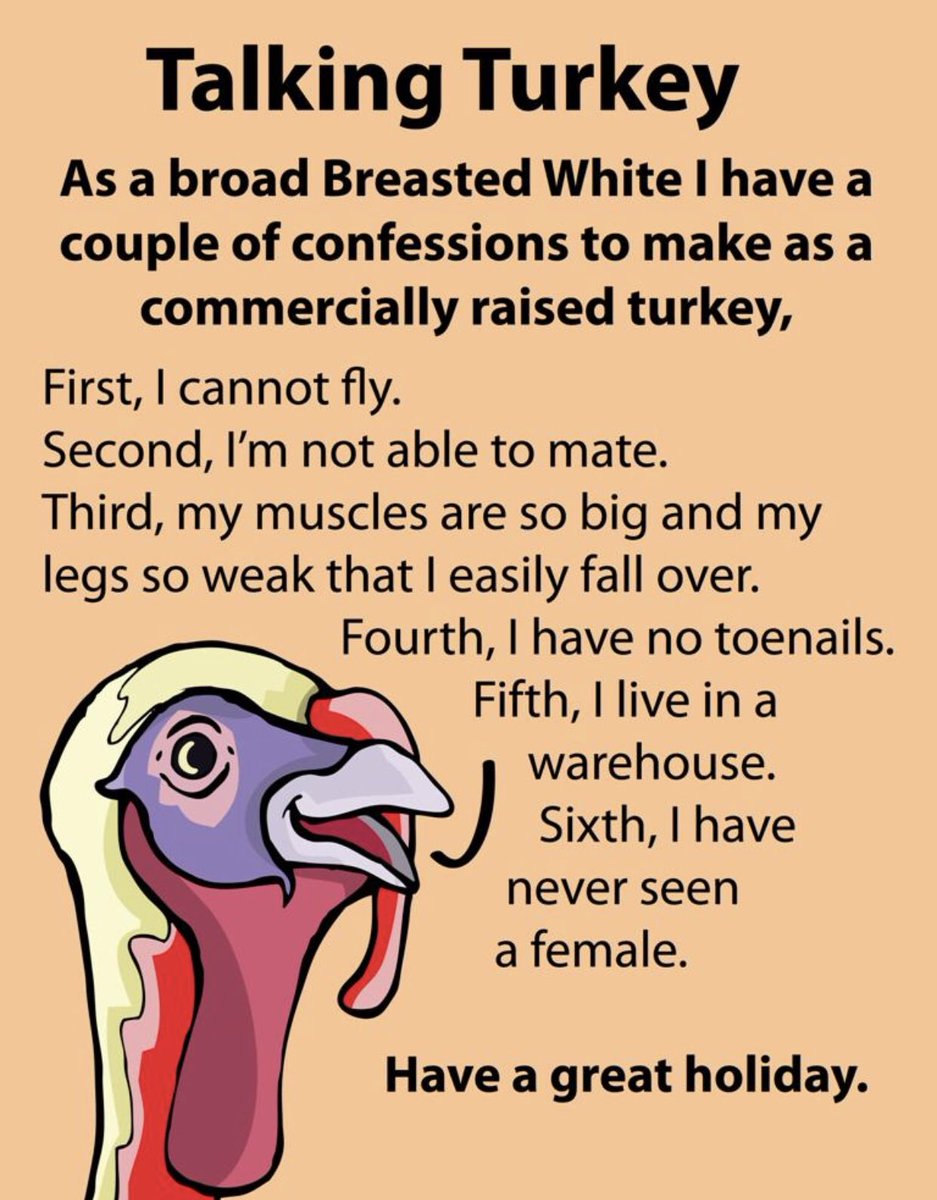ArthurSKing's tweet photo. Talking Turkey #Turkey #bird #thanks #thanksgiving #commercial #flying #confession #diet #death #traditional https://t.co/igfVOFrKrU