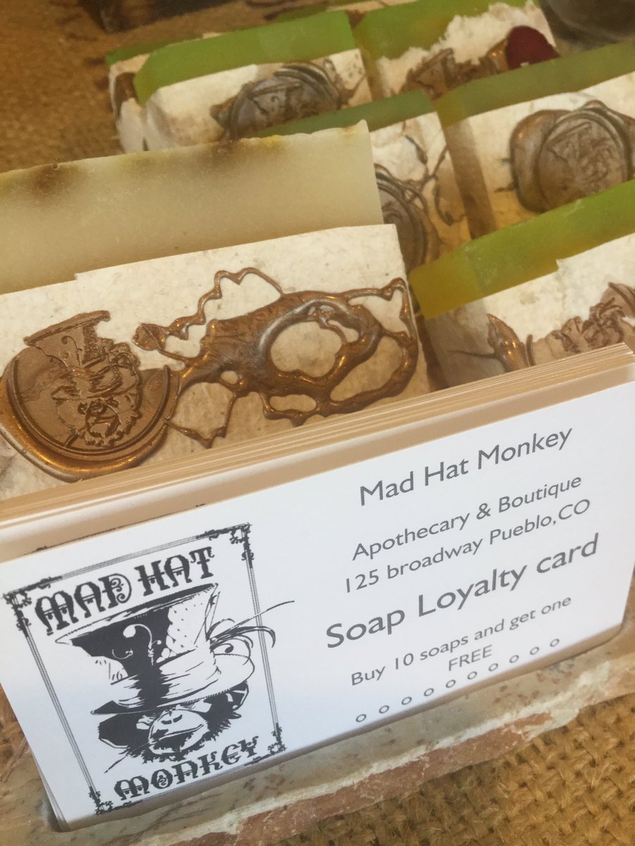 madhatmonkey's tweet image. Our honey and hemp soap is creatively scented, doesn’t dry out the skin, and comes with the kickback. What is your favorite scent hashtag photos, madhatmonkey.