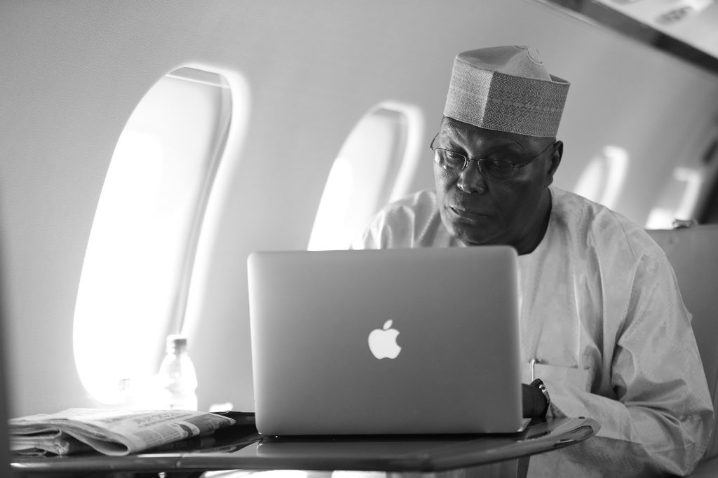 On my way to Yola, preparing for our policy launch on Monday #TheAtikuPlan