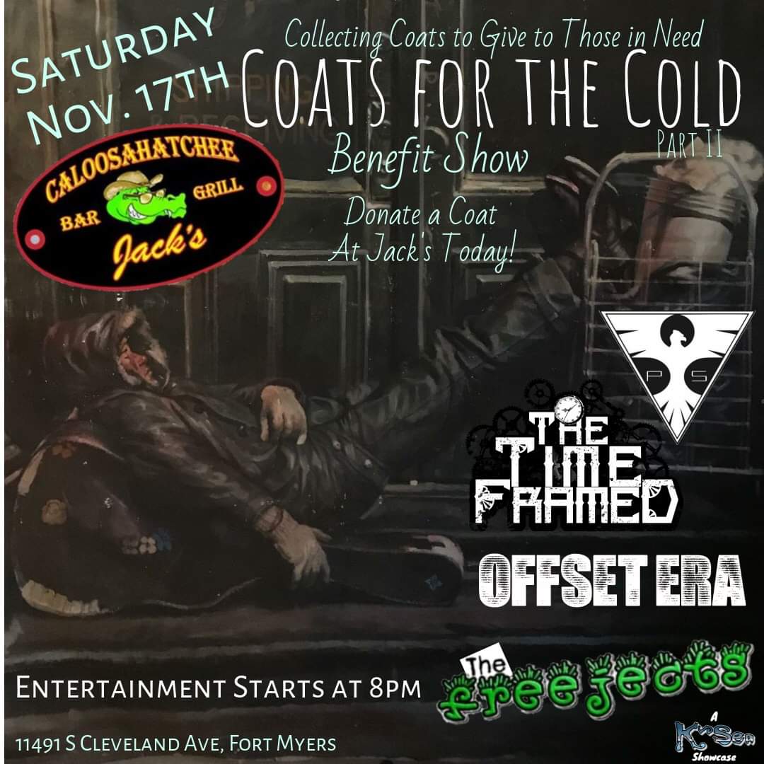 PerfectSequence's tweet image. Be sure to come hang out with us tonight at Caloosahatchee Jack&apos;s and bring an old coat to donate to the cold! We hope to see you all there 😁🤘🏻 #perfectsequence #NewMusic #music #awaken #capecoral #naplesflorida #swflmusic #fortmyers #musicians #bass #guitar #drums #alternative