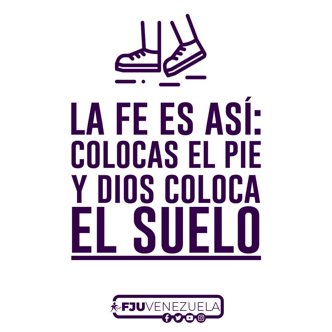 FJUVenezuela's tweet photo. Así es la fe. #17Nov #Motivación #Frase #Fe #Dios https://t.co/LTGV8Cjzc1