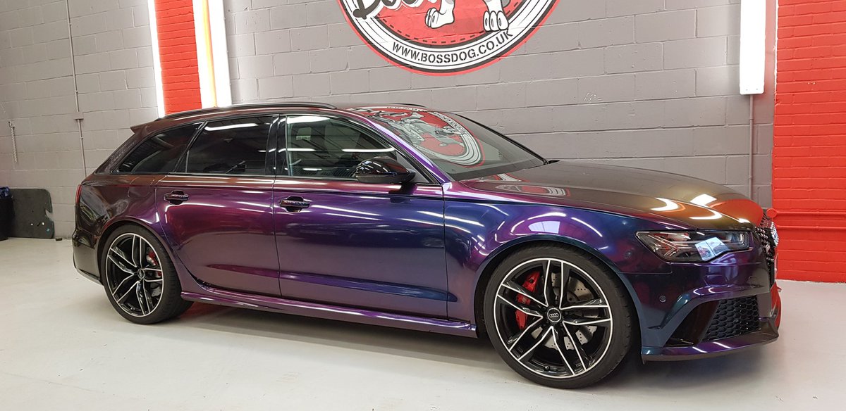 BossDogGraphics's tweet photo. Audi rs6 wrapped in a colour flip https://t.co/jUdzBJ7xCE