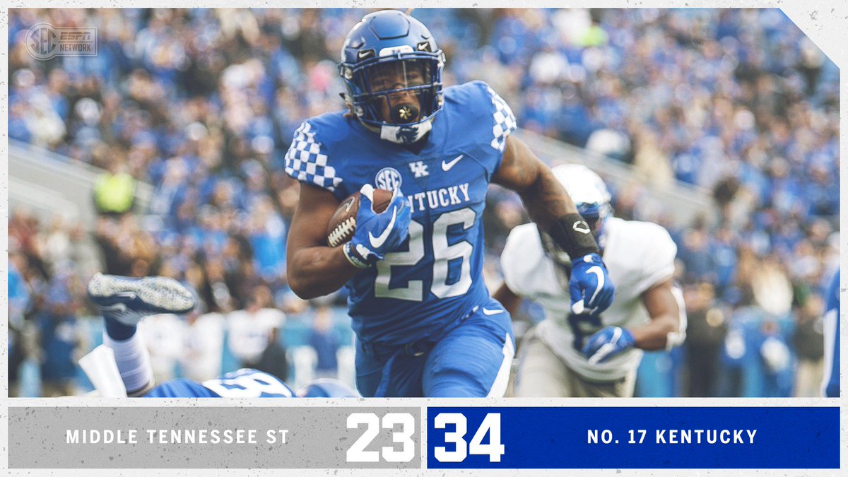 SECNetwork's tweet photo. Win #⃣8️⃣ for @UKFootball! https://t.co/X3QXKaQdg0
