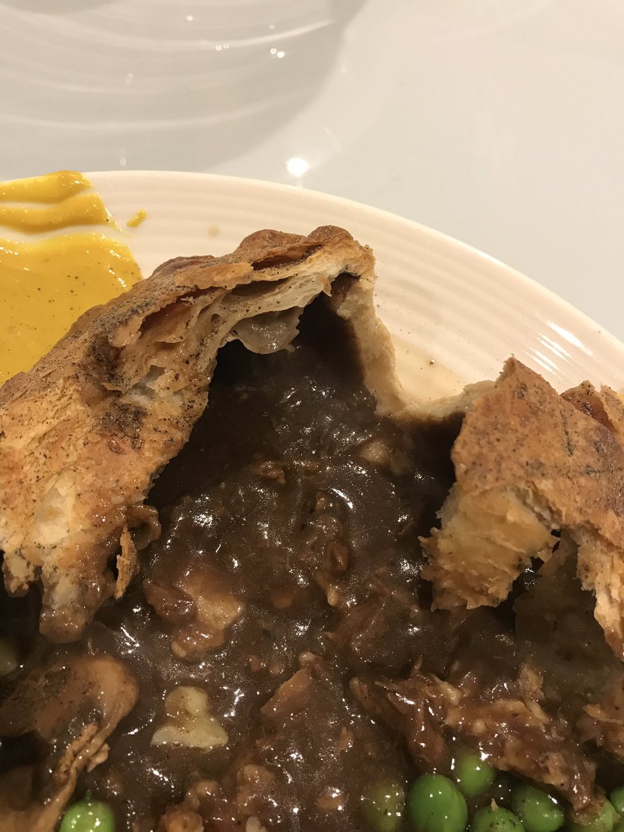 Richhammond8's tweet photo. Very disappointing @Tesco Steak and Ale pie. Zero meat in the pie. I mean zero. Just gravy. Once again #tescos you fail to provide what you advertise. #backtowaitrose 👍🏻 https://t.co/T6QWA7gFPV
