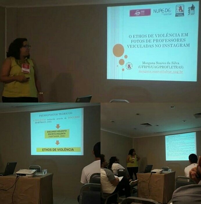 ciberviolenprof's tweet photo. Concluímos a XXVII Jornada Internacional do GELNE com apresentação de comunicação oral no Simpósio "Discurso, Cultura e Ensino". Foi uma ótima oportunidade para realizar reflexões advindas deste projeto de pesquisa!  #UFRPE #UAG #LETRAS #PROFLETRAS #PIBIC #CNPq #AnaliseDoDiscurso https://t.co/7bD7G7UrRw