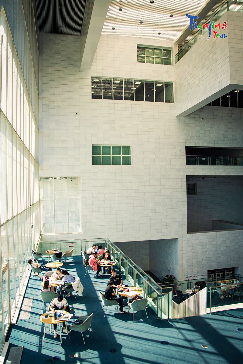 EnjoyTianjin's tweet photo. “You can either travel or read, but either your body or soul must be on the way.” Go to Tianjin Library, which “is an arena of possibility, opening both a window into the soul and a door onto the world”-- Rita Dove✨✨🤗. #TianjinStyle #TianjinLibrary https://t.co/QjbVorlvH1
