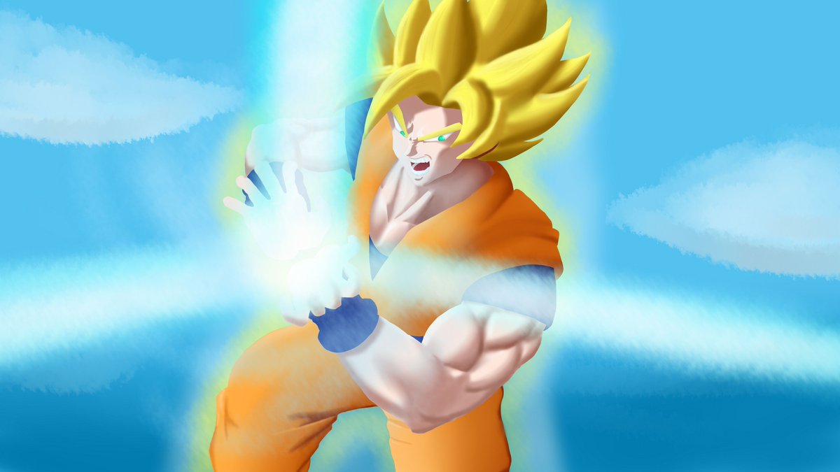 FTW_Arts's tweet photo. Entry done for @SlicesOfJustice's #TrunksDragonBallRedraw
This time, Super Saiyan Son Goku
I tried something I haven't done in a while and that's using no line work.
I think it turned out all right but I took forever https://t.co/TO8bFZNKGt