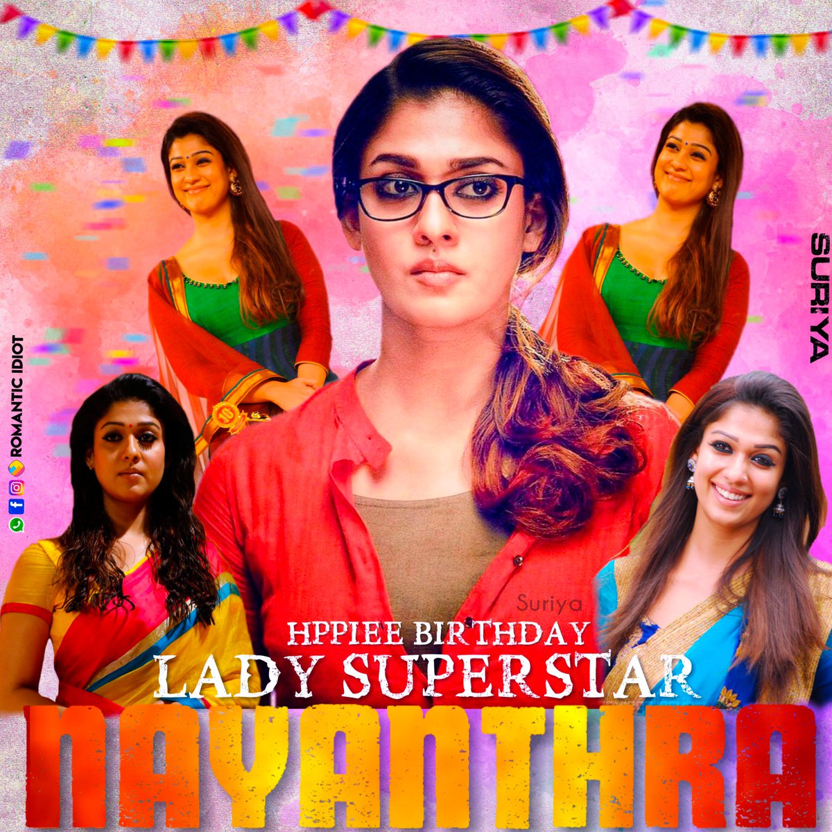 Suriya_Twitz's tweet photo. My Edit 😻🔥
Hppiee Birthday 🤩🔥
Lady Superstar 😍🔥
@NayantharaU ♥️♥️
#NayantharaBdayCDP 😘😘
#Nov_18 😃😃
#HBDLadySuperStarNayanthara https://t.co/5BLo40lTZP