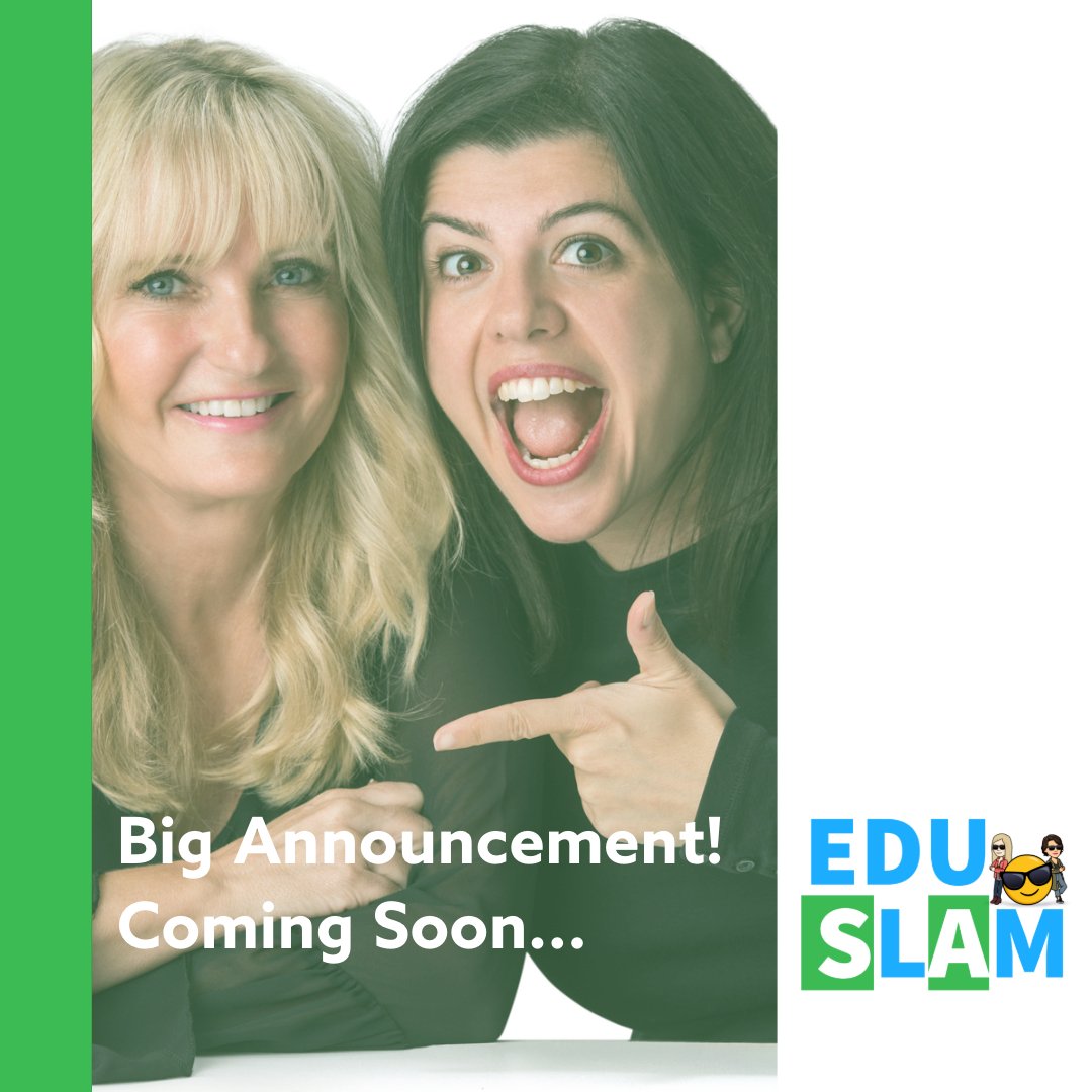 Hi ! 👋 Everyone 🙉

<a href="/TanyaAvrith/">Tanya Avrith ❤️ 💜 #AdobeEduCreative</a> 🌸 &amp; <a href="/HollyClarkEDU/">Holly Clark - The AI Infused Classroom</a> 

Want you to know - Some Big News In the Works☀️

Excited to share soon! Not sure what an 
#Eduslam 💥 is? 

ASK US !!