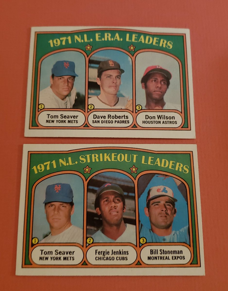 MetsmerizedJoeD's tweet image. Guess who else is celebrating a birthday today? Tom Seaver!!! 🎂🎈

I dug deep into my collection for these two beauties... 

A pair of 1972 Topps Leader Cards in Gem Mint Condition!

RT for chance to win this special pair of cards that are 47 years old!!!

Good Luck!!! 🤩🧡💙
