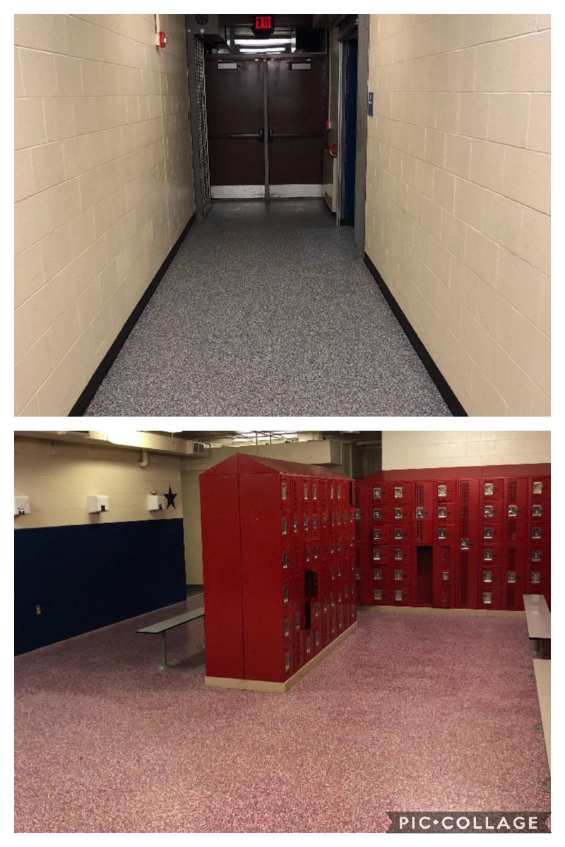 WeBoAthletics's tweet photo. After being told he did not need to do it, @SouthridgeR Athletic Director grabbed a mop and broom from our custodians and cleaned for more than an hour to “leave it as they found it” prior to his 3 hour drive back home. This act of respect will always stick with me. Thank you. https://t.co/VFms1Yki3Q