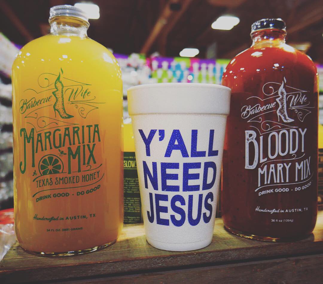 BarbecueWife's tweet photo. It’s Saturday Night in The #ATX and Y’all Need Jesus. #AChristmasAffair finds #JLaustin #BarbecueWife #Margarita #BloodyMary #ATXMaker https://t.co/wQv4Hbi3y8
