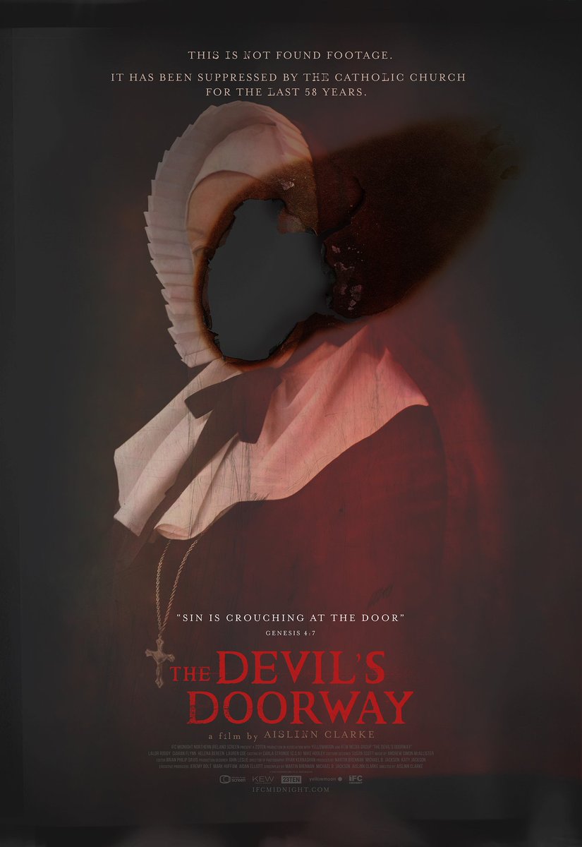 FlandePoster's tweet photo. #DevilsDoorway una cinta sesentera actual. Cuando juntas monjas, chicas de mala fe y pecados, no puede salir nada bueno de ahí.
#terrormolins2018 #FlandePoster https://t.co/ScxwS5XkAC