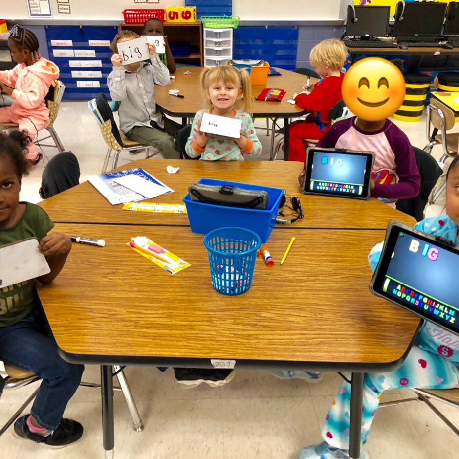 sandy_grove's tweet photo. Kindergartners had a fun day at Saturday school! #SGESdoves @KimFoleyEDU https://t.co/q9uX99BaGz
