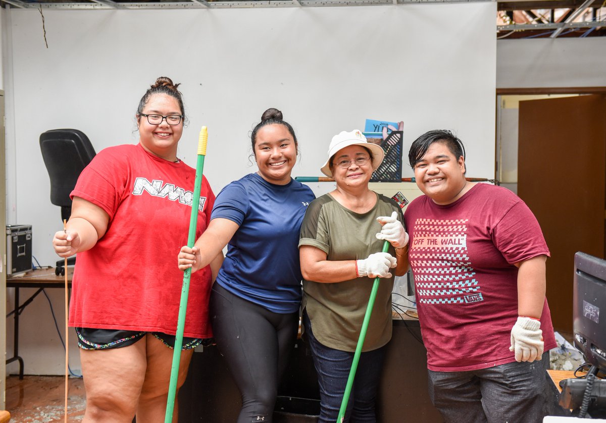 GoProa's tweet photo. THANK YOU 🙏🙏 to all the NMC students who've been on campus the past couple of weeks helping with recovery activities. With their support and help, there is no doubt that NMC will come back from Super Typhoon Yutu stronger, better, and tougher
#ProaStrong #GoProa #NMC_Rebuilds https://t.co/2KvLXfjuaX
