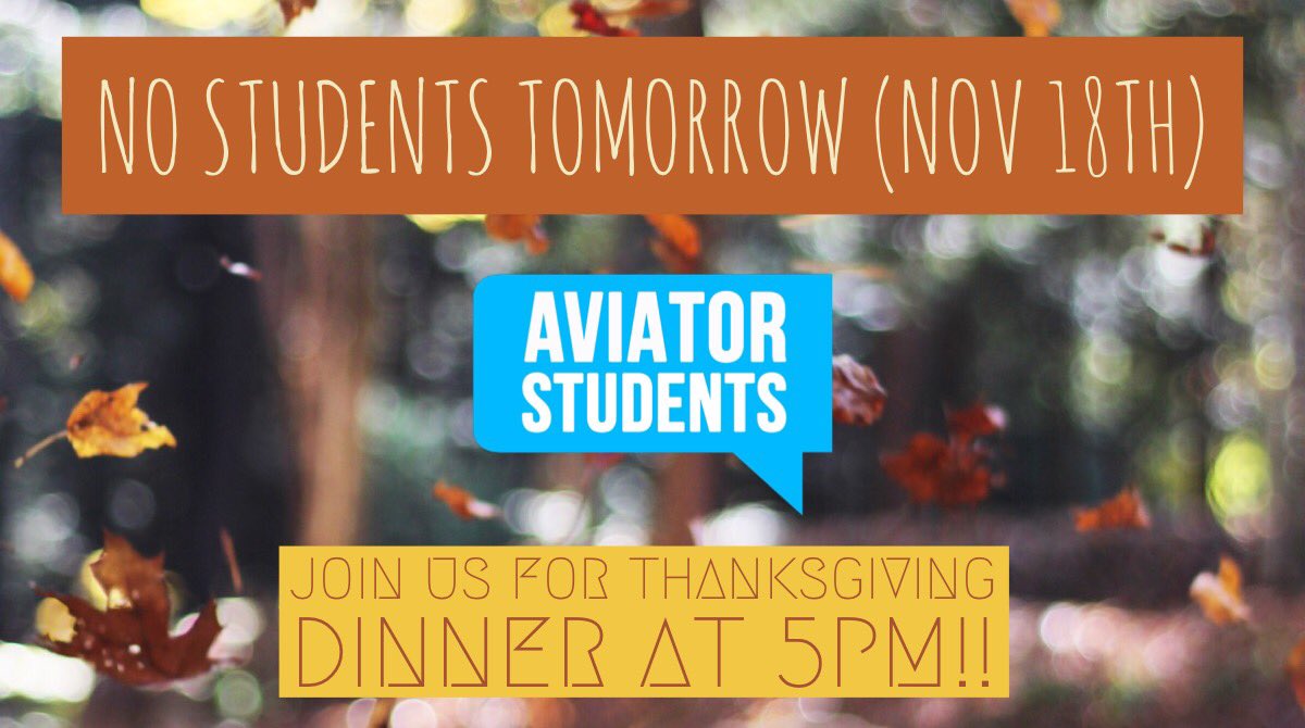 StudentsAviator's tweet image. Bring a side and desert, and an empty belly... we finna chow