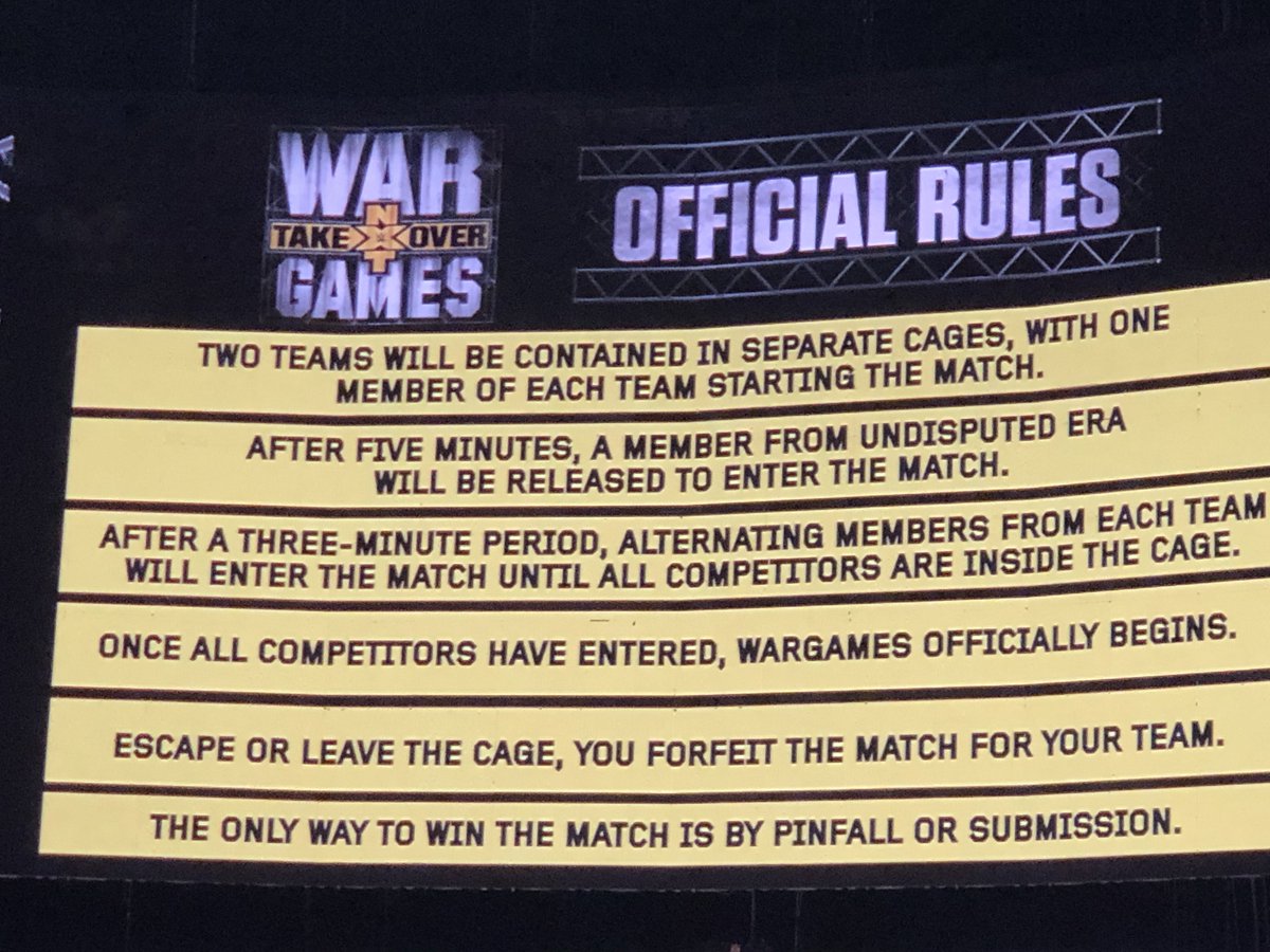 mrssportsshow's tweet photo. #WarGames begin @WWENXT #TakeoverLA #WeAreNXT https://t.co/2YB4zVf6lY