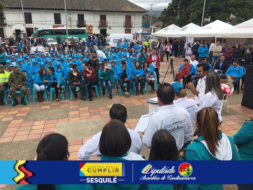 juancarloscoy's tweet photo. Junto a @JorgeEmilioRey, se hizo #rendiciones de cuentas a todos los sesquilenses en las diferentes áreas como #Infraestructura🚧, educación📚, salud🏥, competividad📊, con una inversión total $15.571 millones de pesos hacia esta zona. https://t.co/FsYwbBKlzG