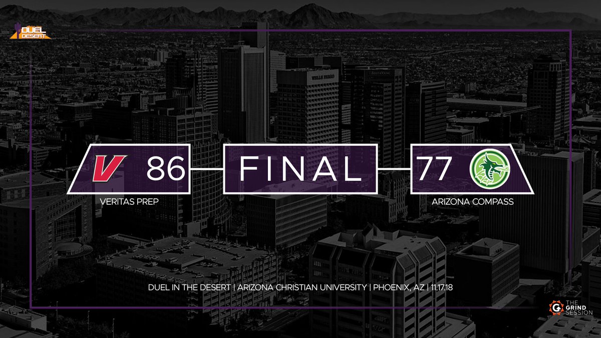 FINAL. G6 Duel in the Desert:
Veritas Prep (CA) 86
Arizona Compass (AZ) 77