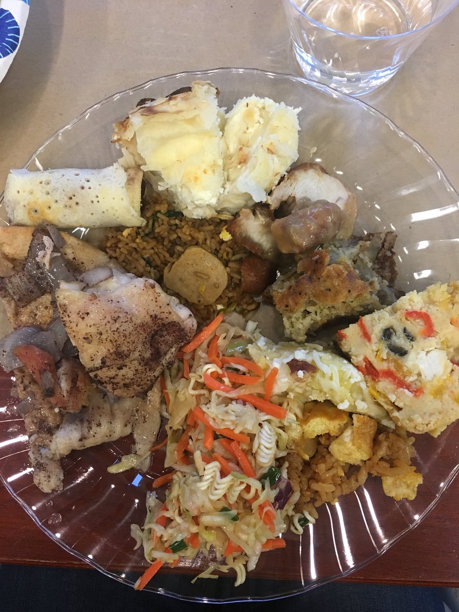 10+ represented on my plate 🥘 Thank you, International Education Week! #IEW2018