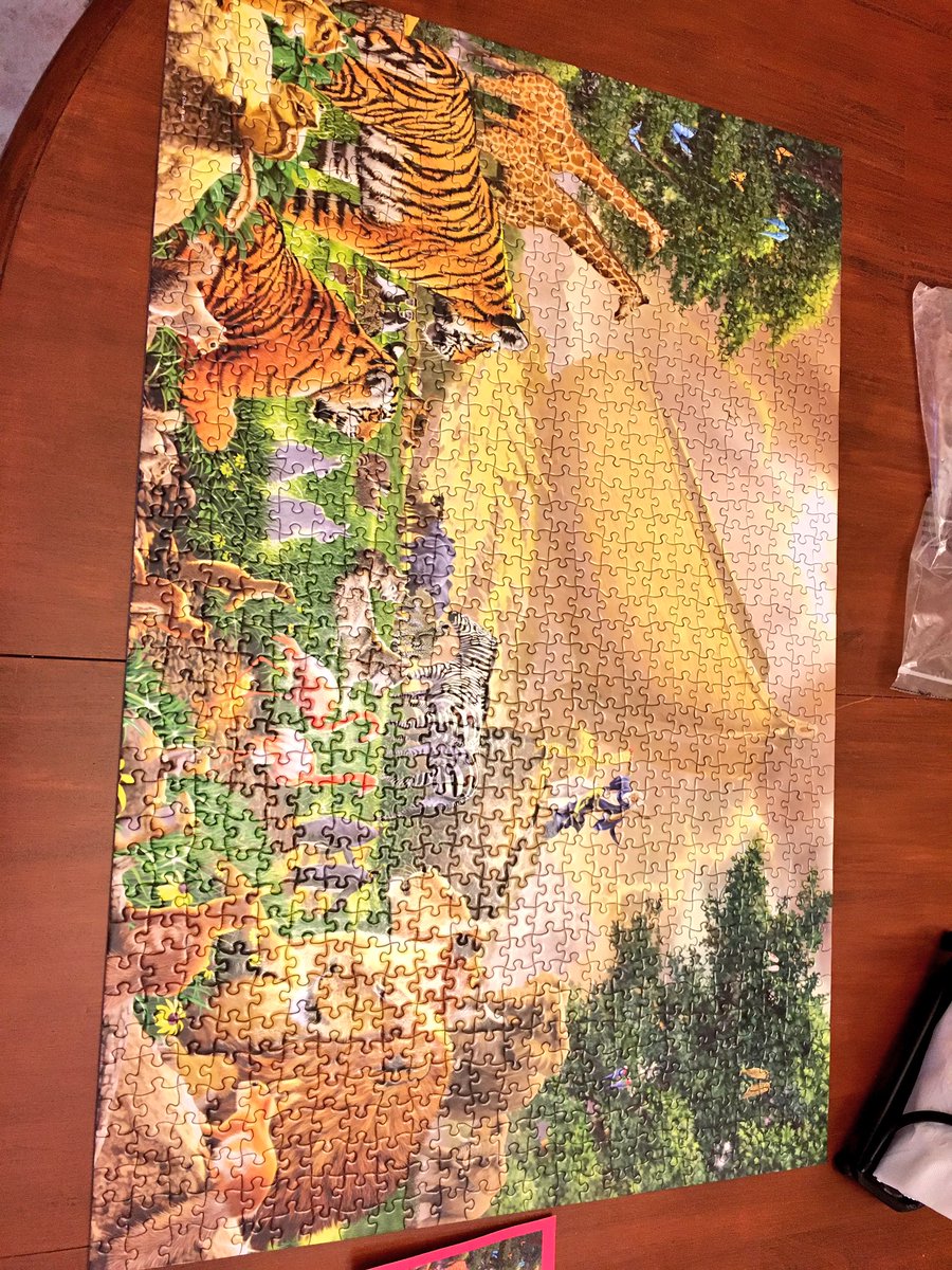 karinskitchen's tweet photo. 1000 pieces! Completed! #victory #puzzlepro https://t.co/JknMOVSDPl
