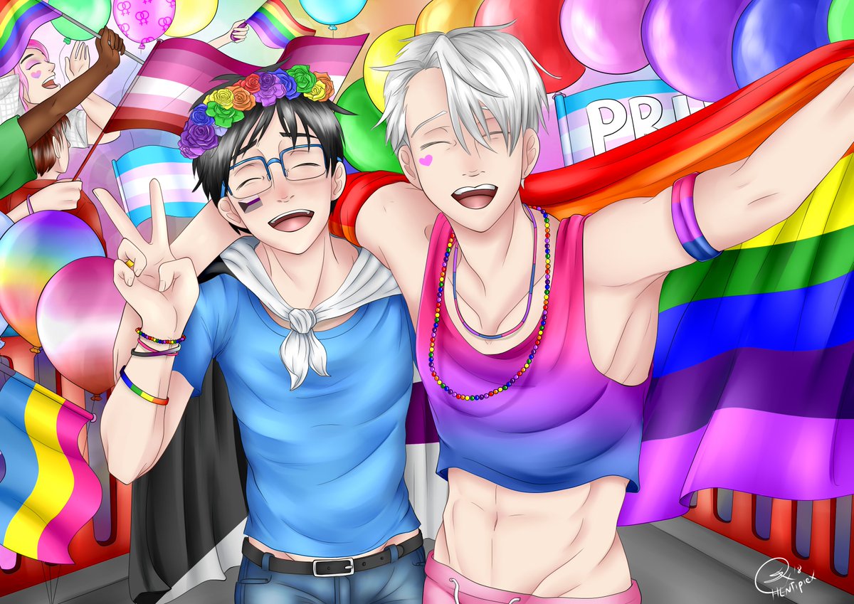 Skarkiepie's tweet photo. @bee_moser Considering my tablet is currently dead, I'm gonna enter haha XD I do Yuri on ice art most of the time, so if that's your jam, come hit me up ^_^ https://t.co/tWxs0STSuc