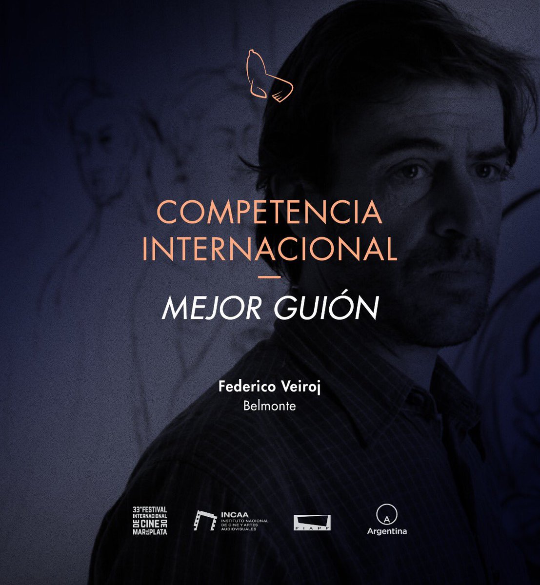 #33MDQFilmFest | Astor de Plata Mejor Guión  #CompetenciaInternacional | Federico Veiroj, por “Belmonte”