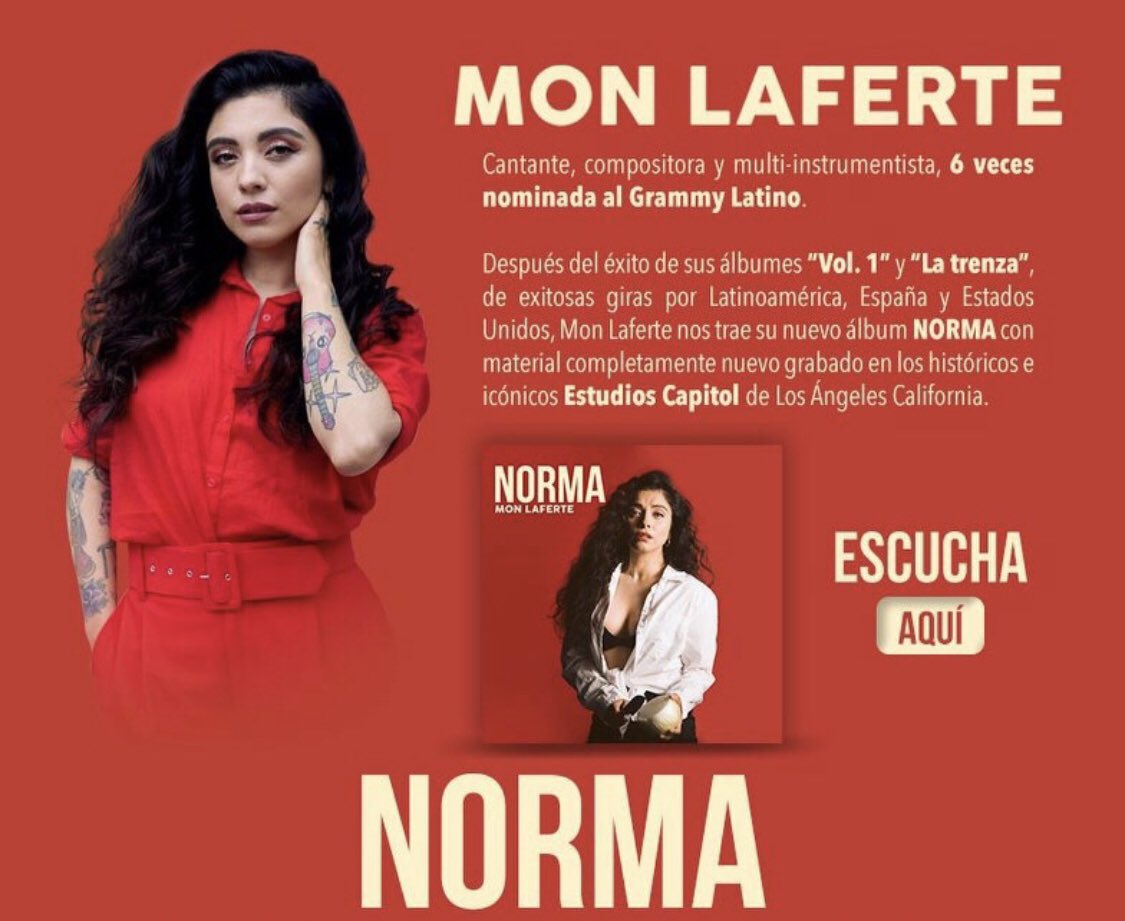 MON_ADDICTS's tweet photo. ✨NORMA✨ el nuevo Álbum de @monlaferte esta en OFERTA POR EL BUEN FIN en @MIXUPTEAM!!! 
Además TODAS las versiones de LA TRENZA y VOL 1 en descuento!!!
Válido en Tiendas o en Compras en línea 
👉 https://t.co/OUxS8rRQqi 
#BuenFinMixup 
#NORMA 
#LATRENZA 
#VOL1 https://t.co/43119aSNlq