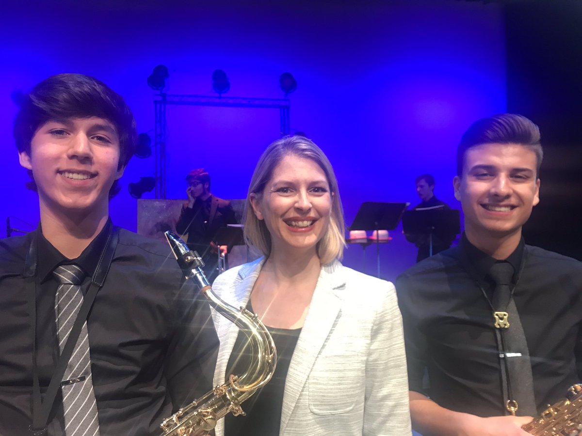 What a fantastic opportunity to meet and learn from Jo Ann Daugherty- #jazzlives #musicmatters #spencerissmiling #emilioshairlooksgreatasusual